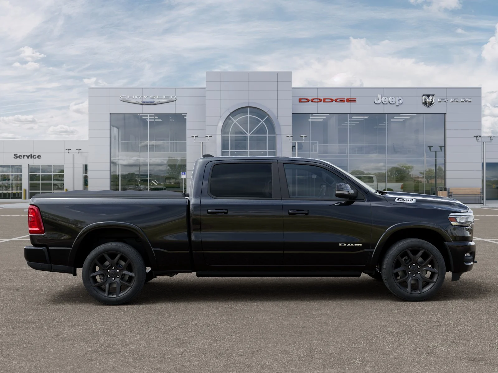 New 2026 Diamond Black Crystal Pearl-Coat Exterior Paint RAM Laramie image 48