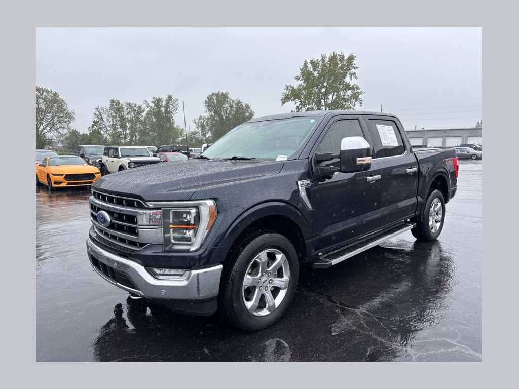 Used 2022 Antimatter Blue Metallic Ford Lariat image 1