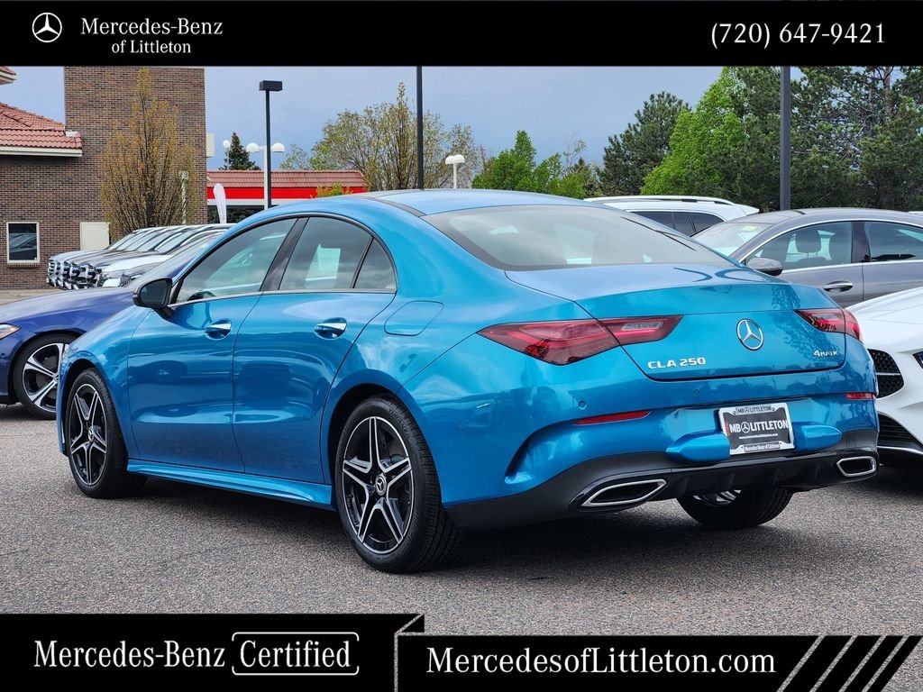 Certified Used 2025 Blue Mercedes-Benz CLA 250 image 5