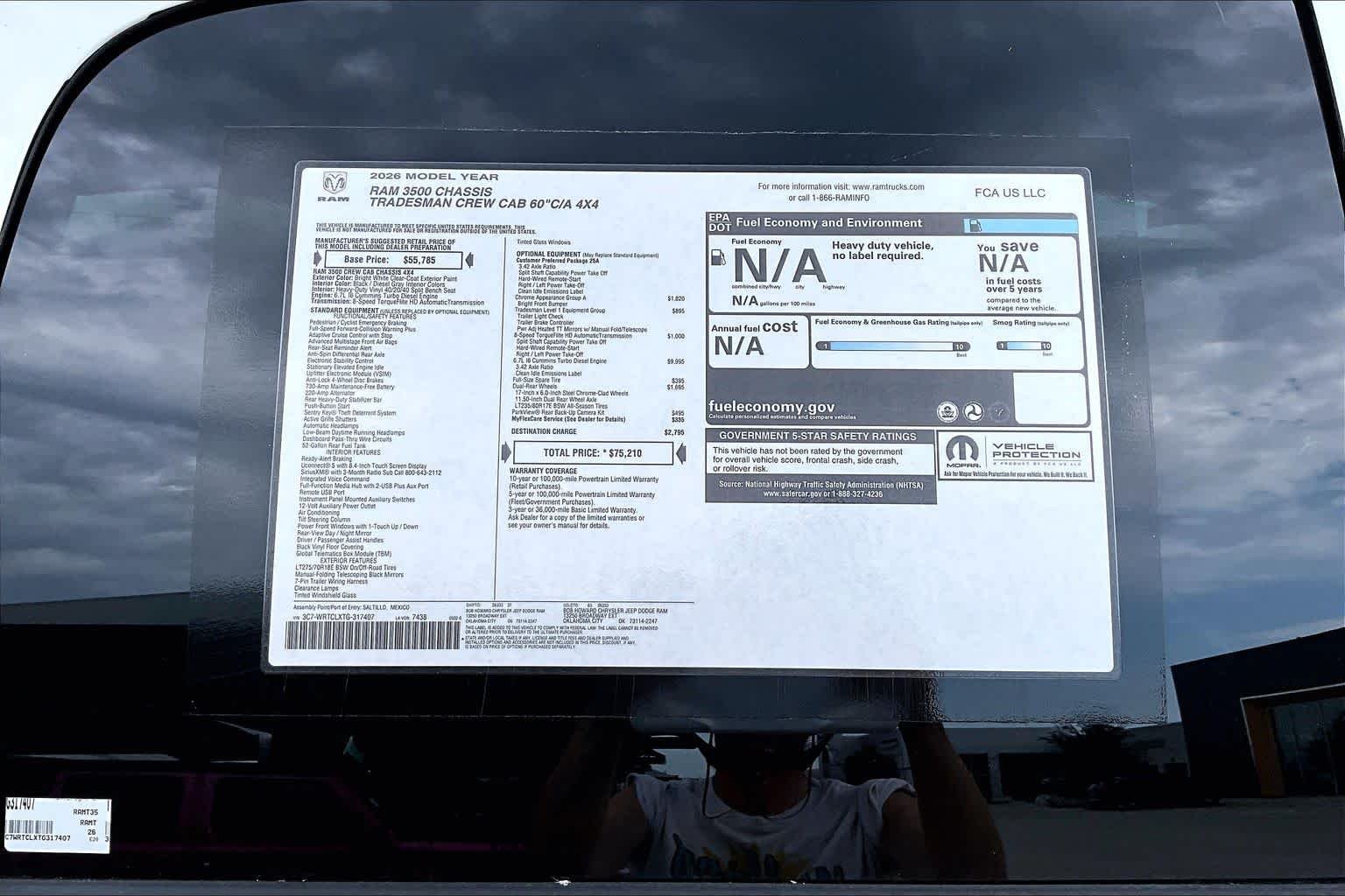 New 2026 Bright White Clearcoat Ram Tradesman image 17