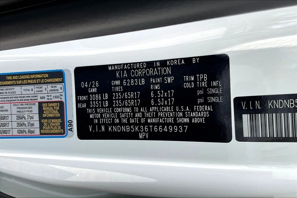 New 2026 Snow White Pearl Kia LXS image 8