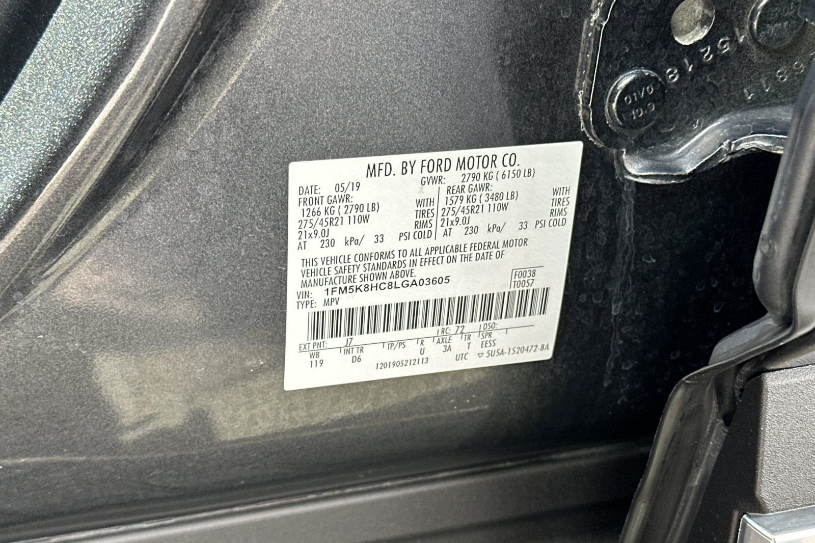 Used 2020 Gray Ford Platinum image 34