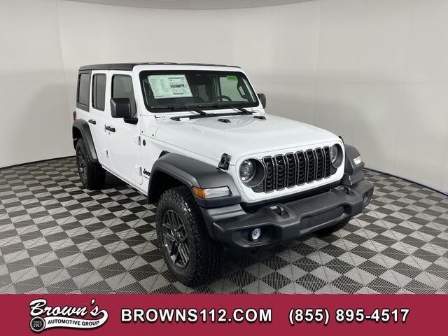 New 2026 Bright White Clear-Coat Exterior Paint Jeep Sport S image 1