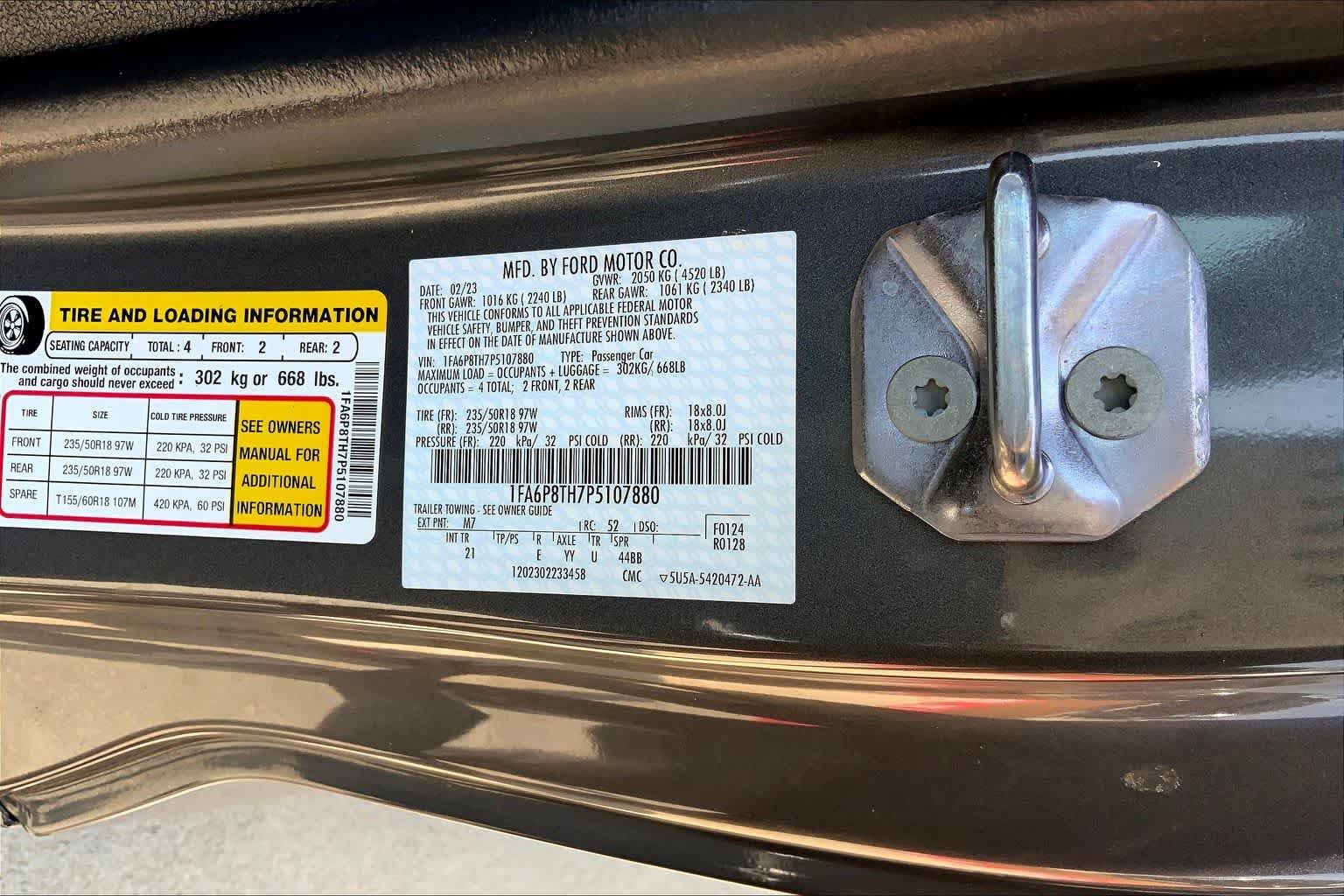 Used 2023 Carbonized Gray Metallic Ford EcoBoost image 33
