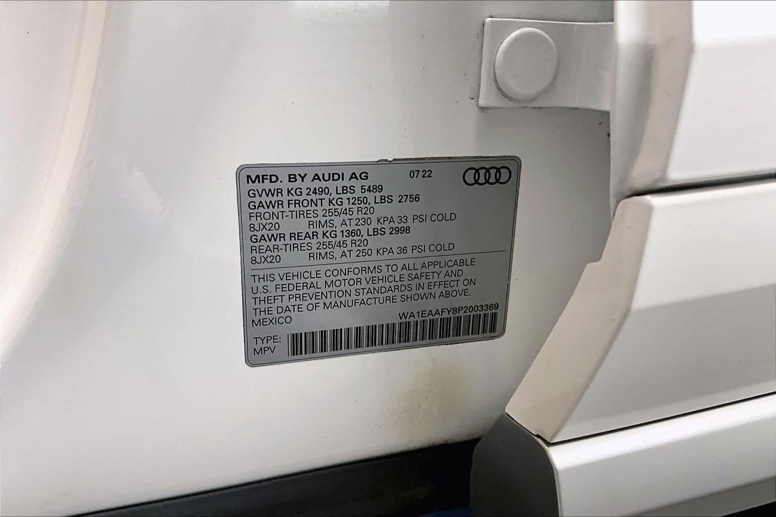 Used 2023 Ibis White Audi S line Premium Plus image 34