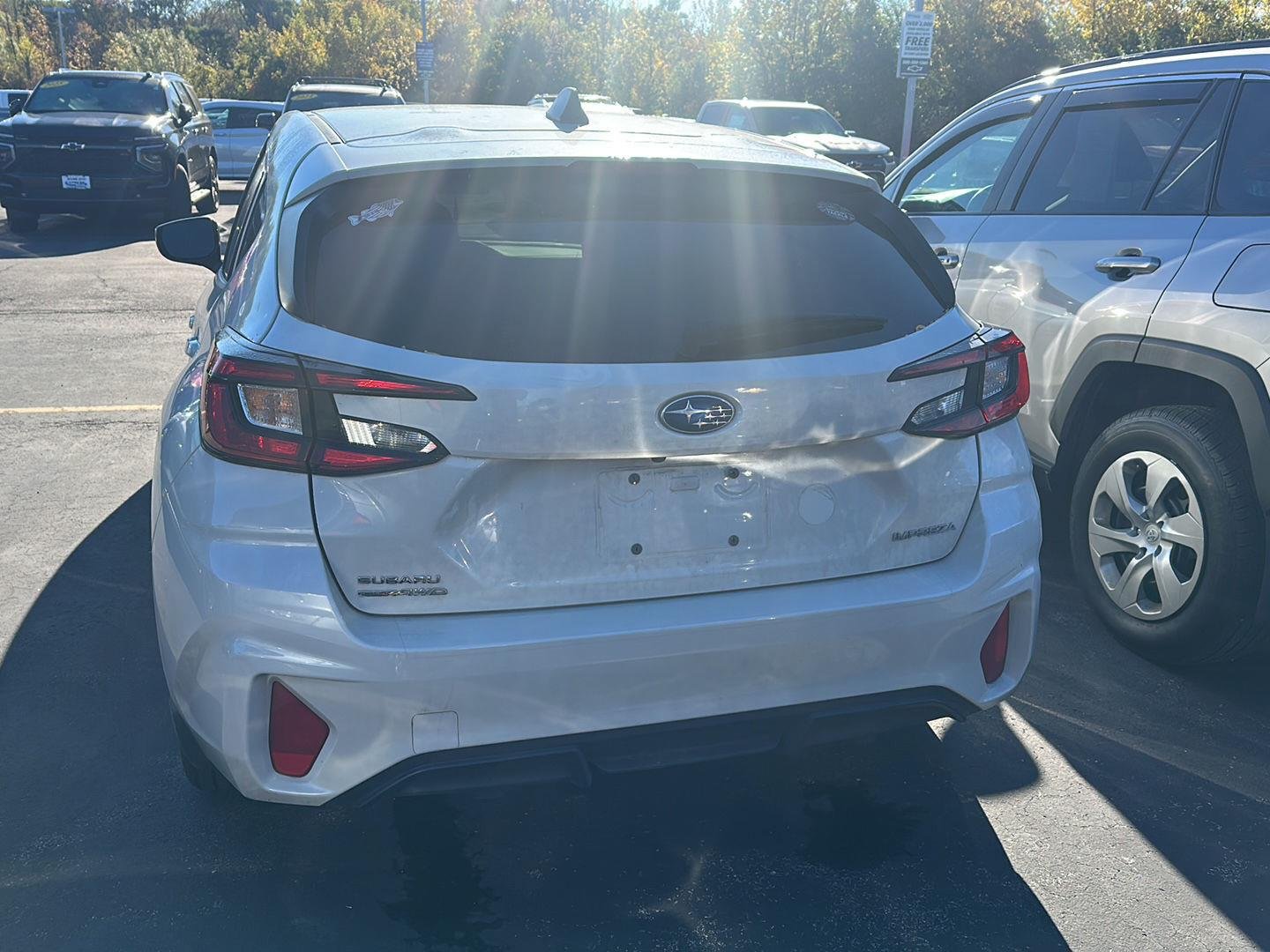Used 2024 Crystal White Pearl Subaru Base image 3