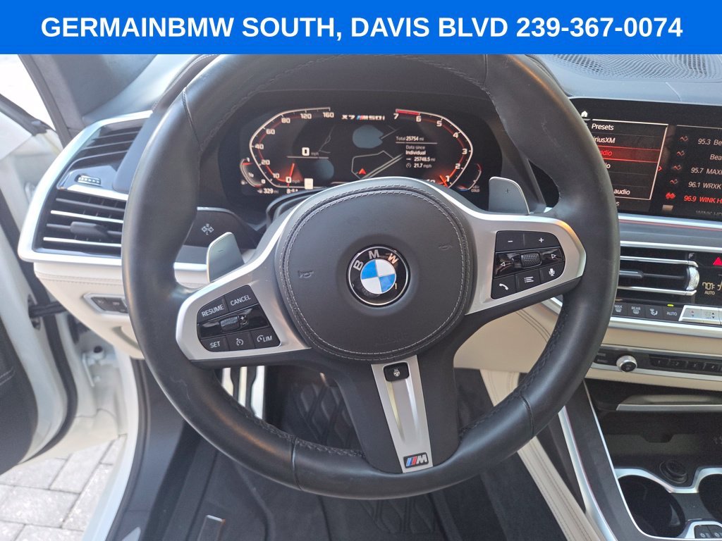 Used 2022 White Metallic BMW M50i image 48