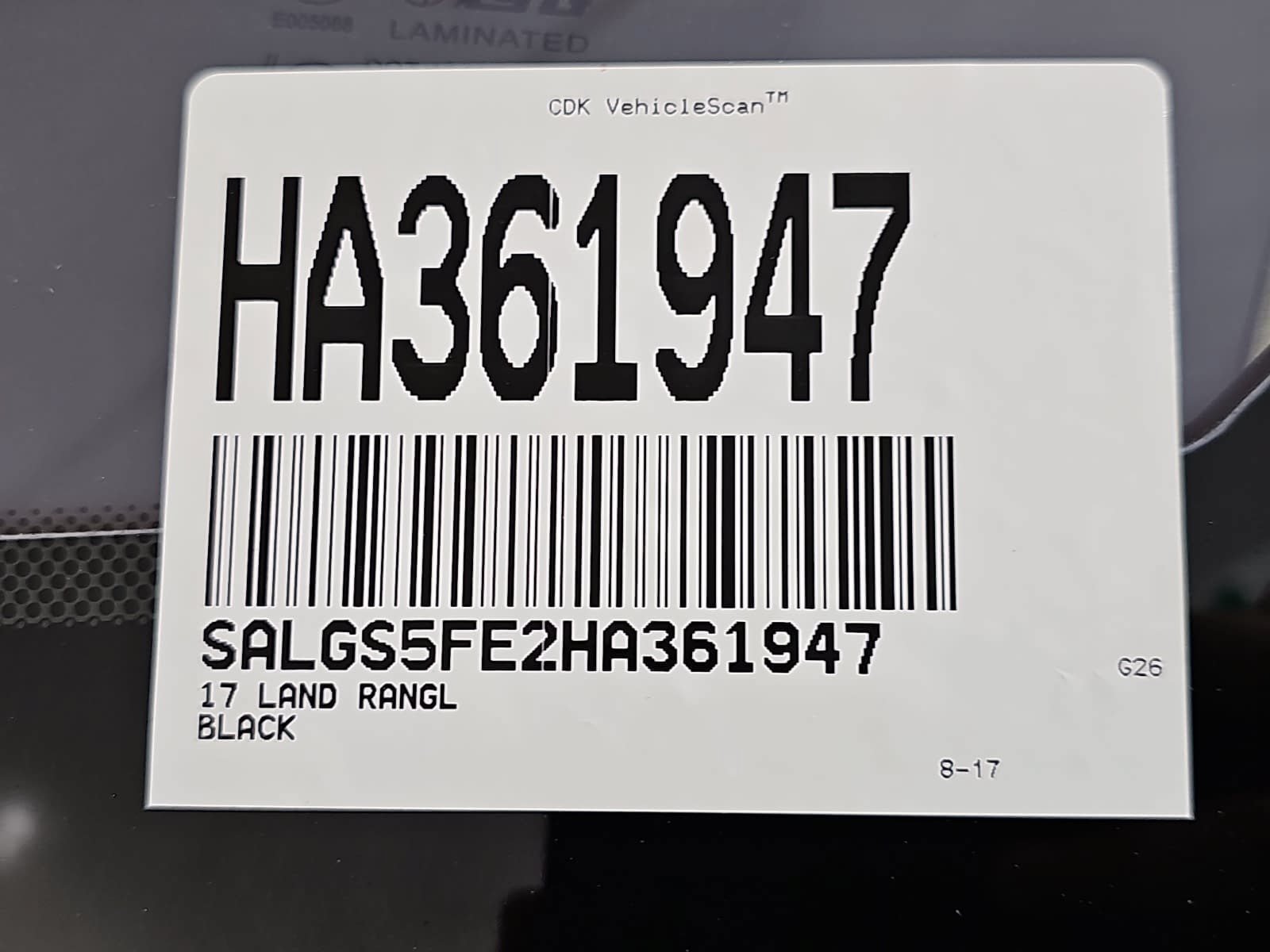 Used 2017 Black Land Rover 5.0L V8 Supercharged image 33
