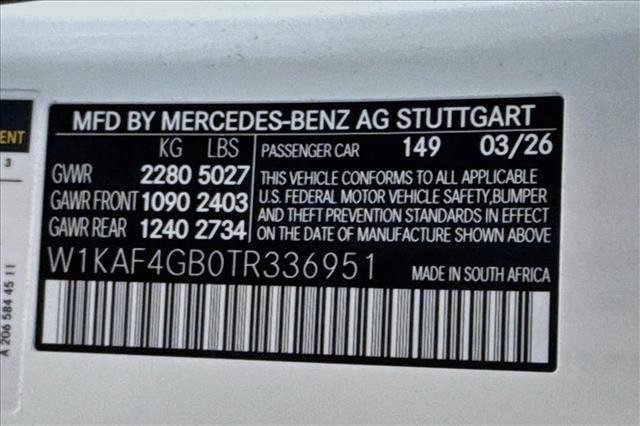 New 2026 Polar White Mercedes-Benz C 300 image 60