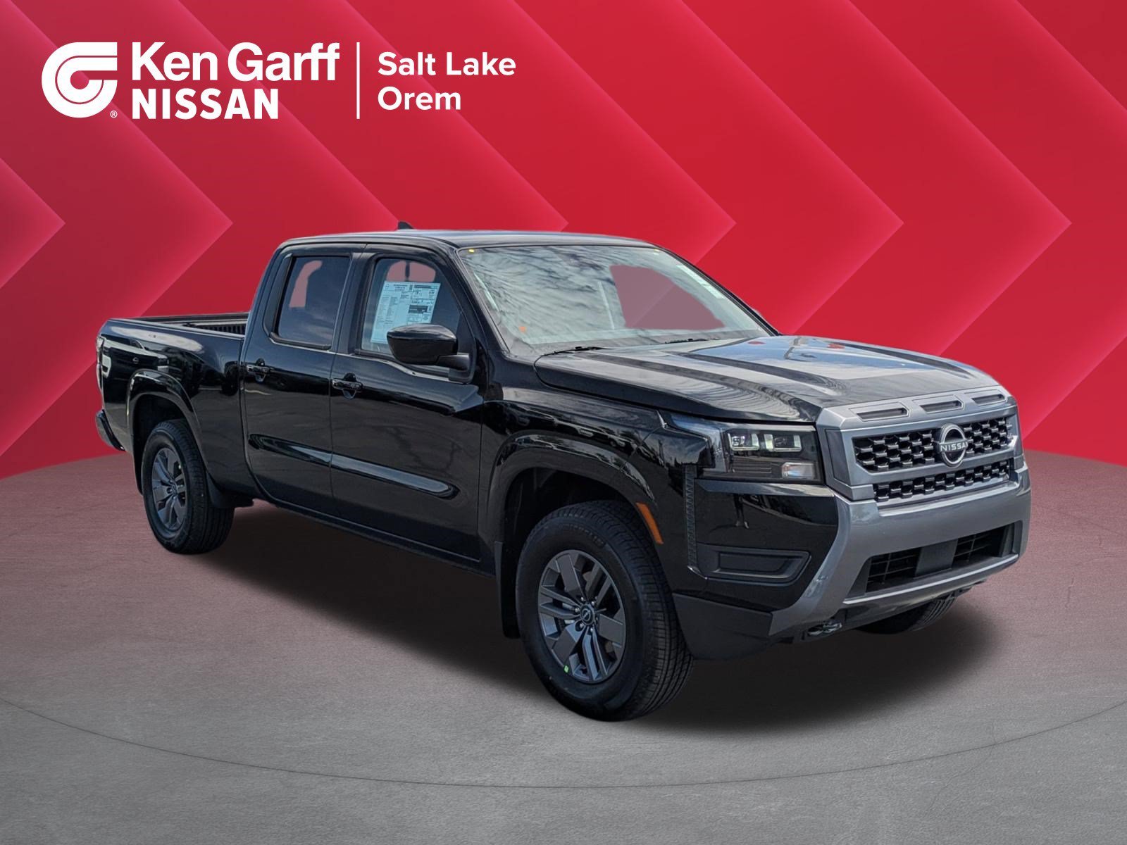 New 2026 Super Black Nissan Crew Cab SV Long Bed image 1