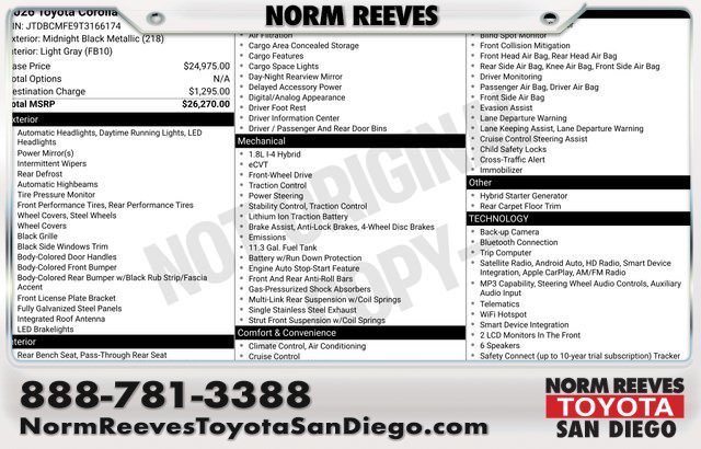 Certified Used 2026 Midnight Black Metallic Toyota LE image 1