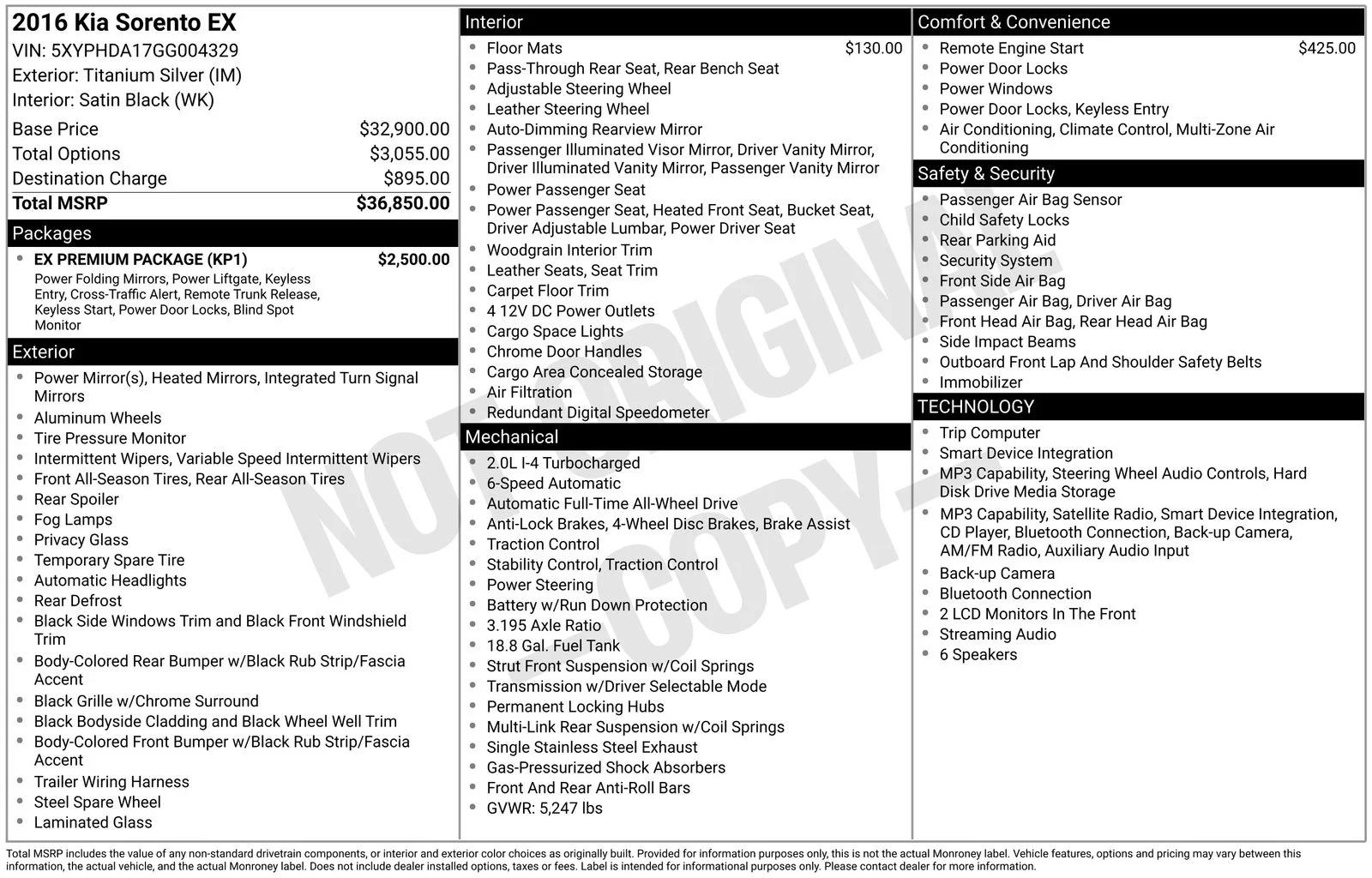 Used 2016 Silver Kia EX image 7