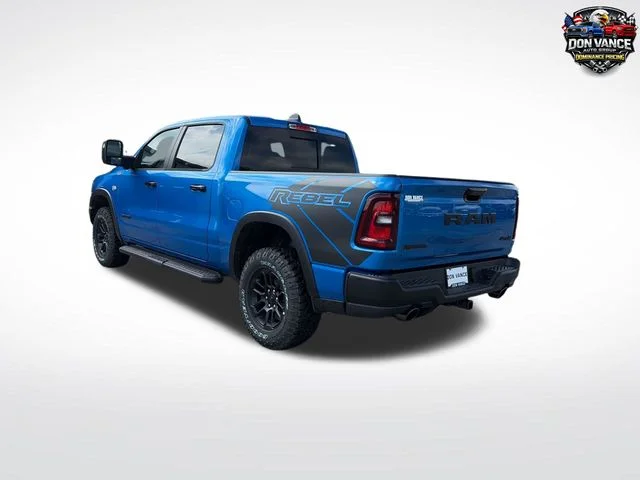 New 2026 Hydro Blue Pearl-Coat Exterior Paint RAM Rebel image 3