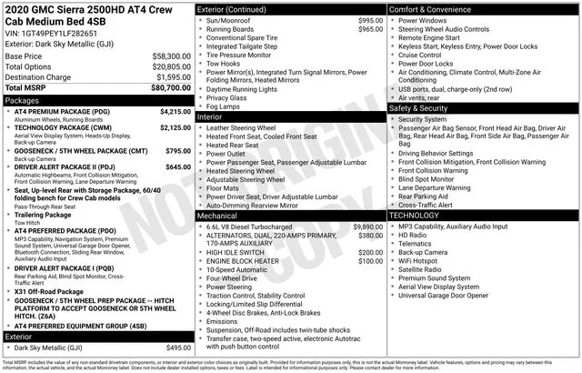 Certified Used 2020 Blue GMC AT4 image 36