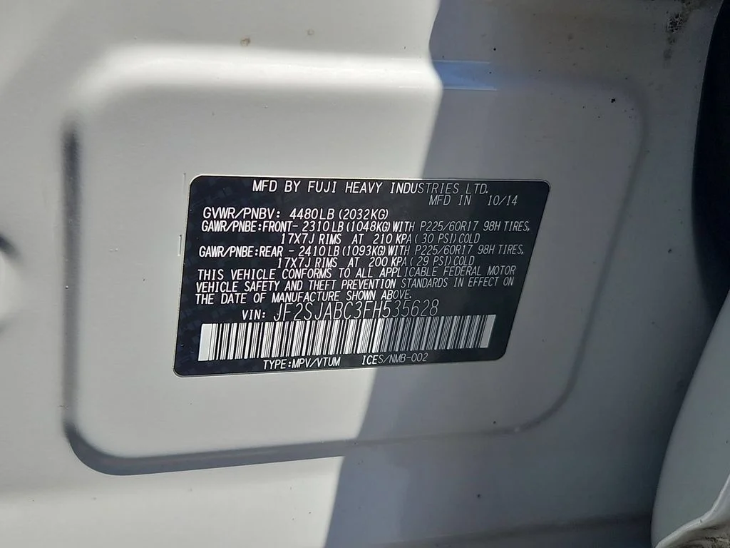 Used 2015 Satin White Pearl Subaru 2.5i image 32