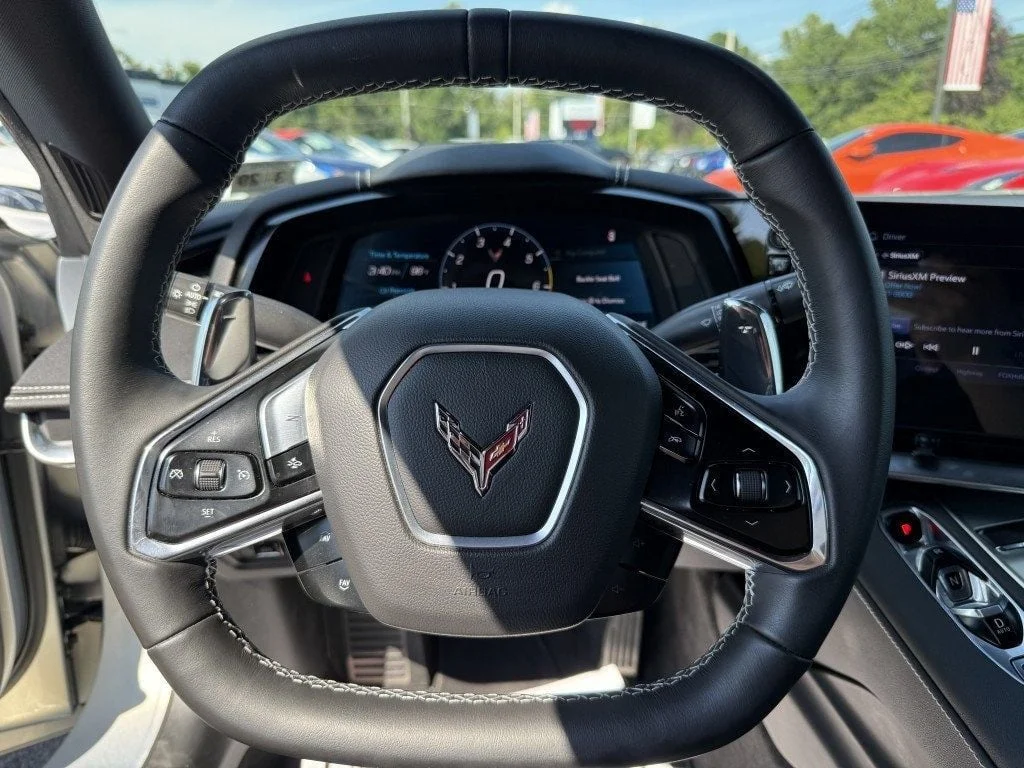 Used 2024 Silver Flare Metallic Chevrolet 2dr Stingray Coupe w/1LT & 20-Spoke Black Wheels image 12