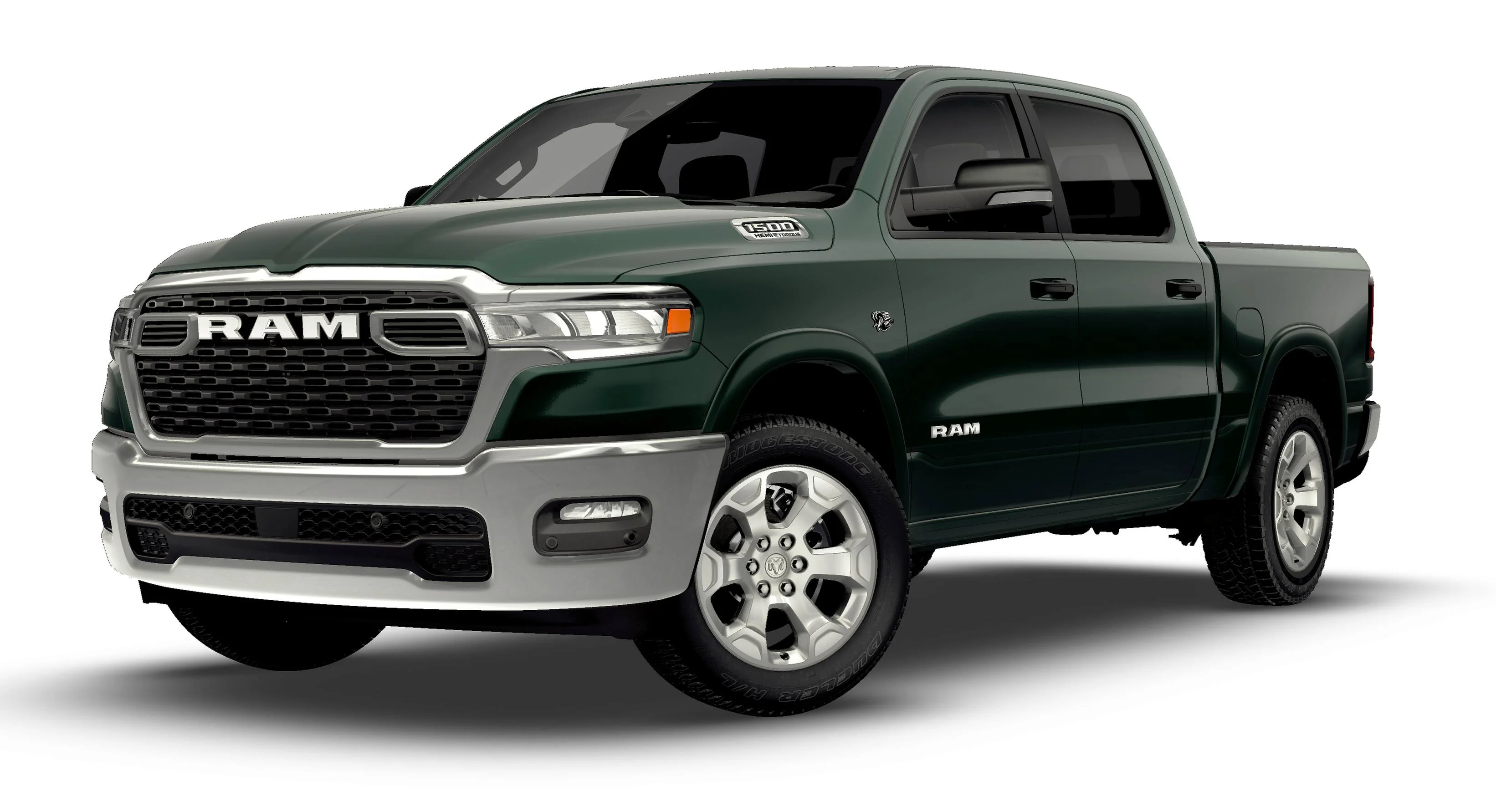 New 2026 Serrano-Green Metallic Exterior Paint RAM BIG HORN image 1