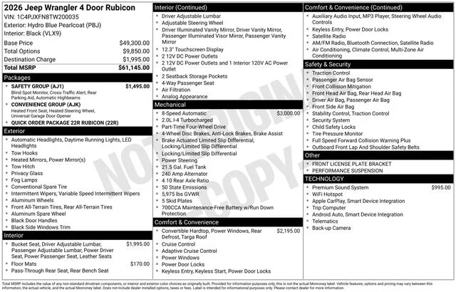 Used 2026 Blue Jeep Rubicon image 37