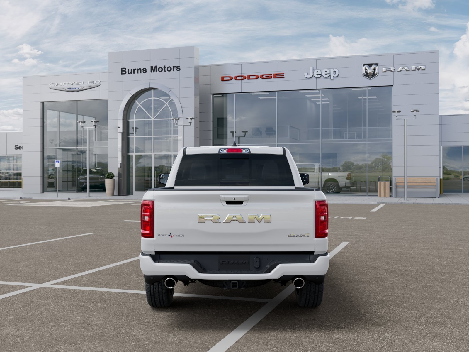 New 2027 Bright White Clear-Coat Exterior Paint RAM Lone Star Sport image 7
