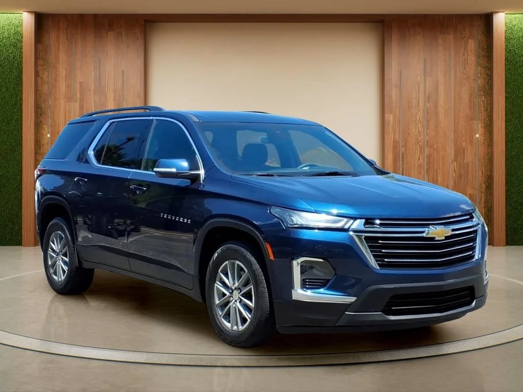 Used 2022 Northsky Blue Metallic Chevrolet LT Cloth image 1