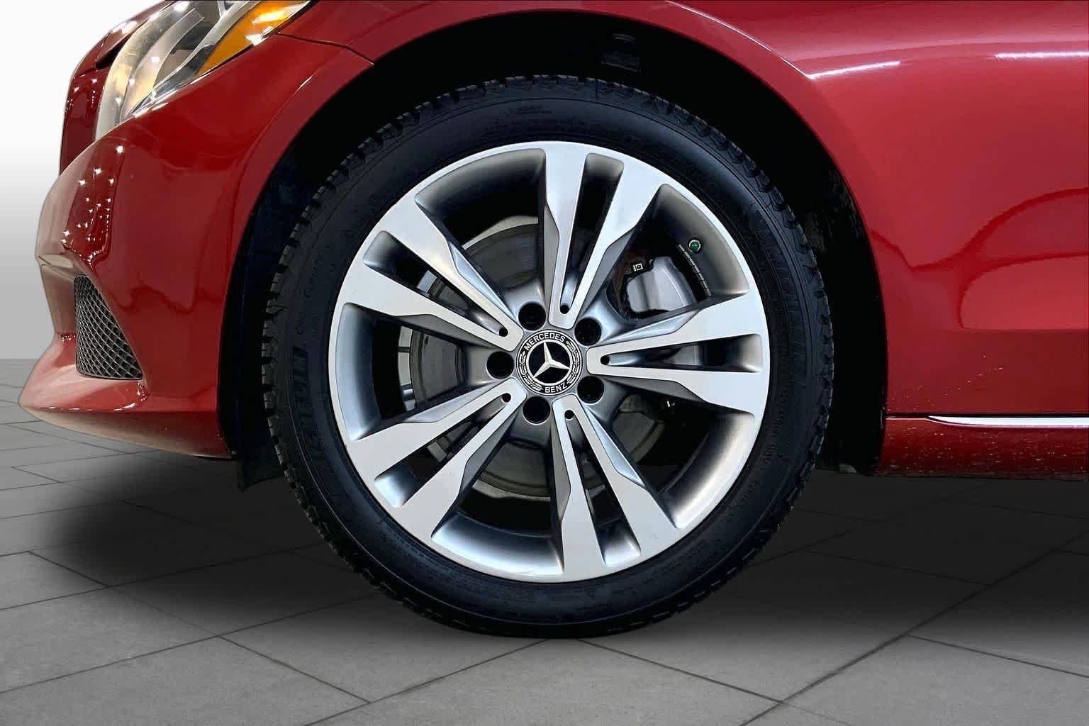 Used 2018 designo Cardinal Red Metallic Mercedes-Benz C 300 image 10