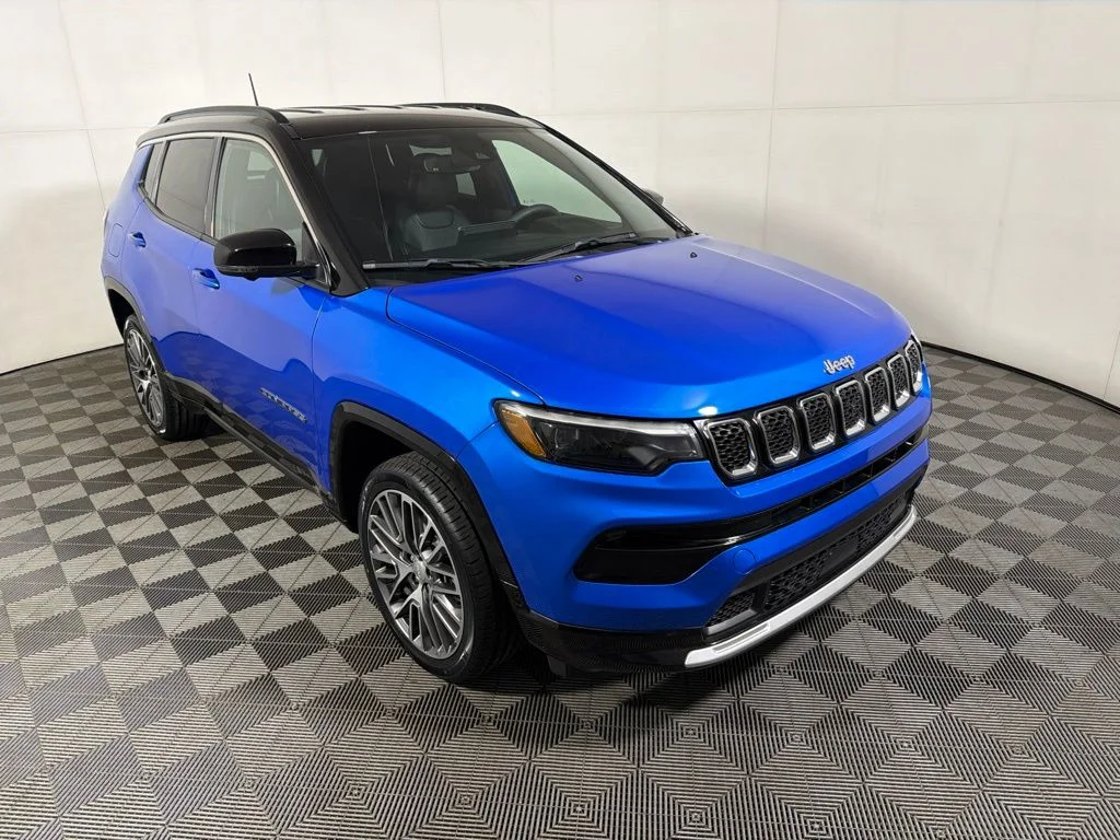 Used 2023 Laser Blue Jeep Limited image 1
