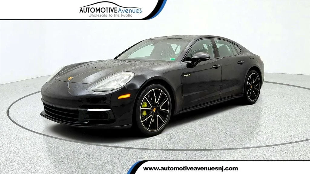 Used 2018 Jet Black Metallic Porsche 4 E-Hybrid w/ Premium Pkg Plus & 21
