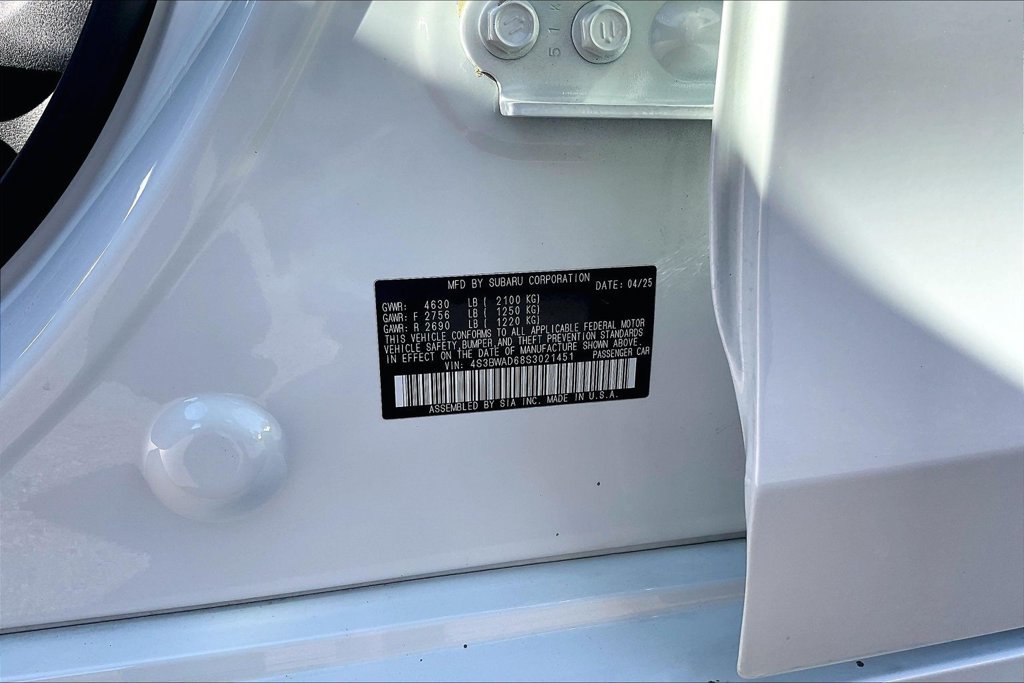 Used 2025 White Subaru Premium image 39