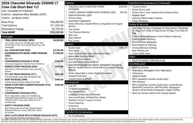 2026 Chevrolet Silverado 2500 HD LT - Photo 6