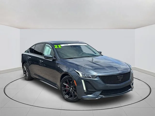 Certified Used 2022 Shadow Metallic Cadillac V-Series image 1