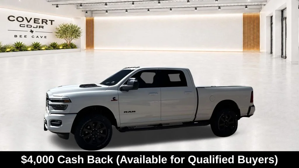 New 2026 Bright White Clear-Coat Exterior Paint RAM Laramie image 5
