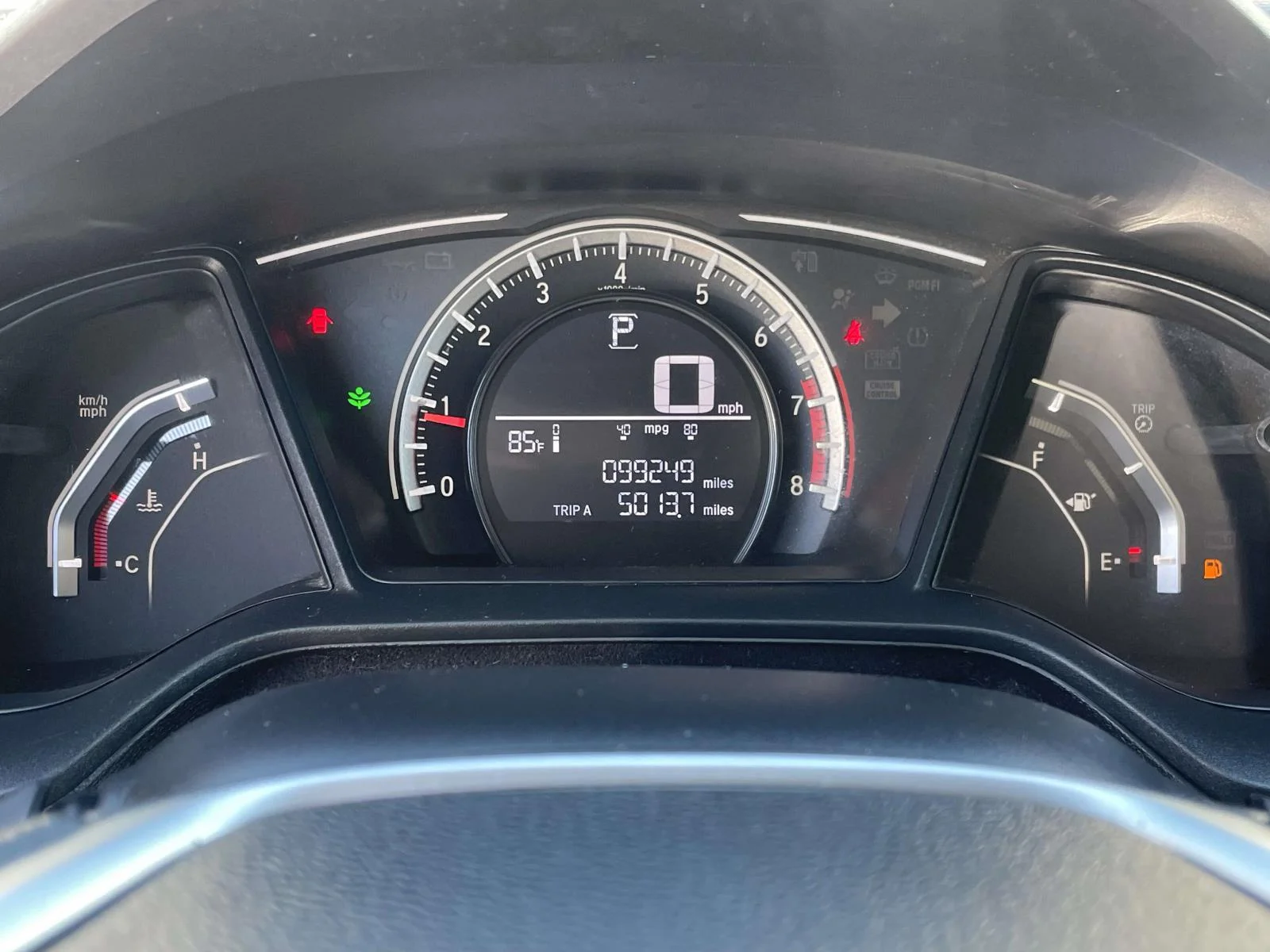 Used 2018 White Honda LX CVT image 13