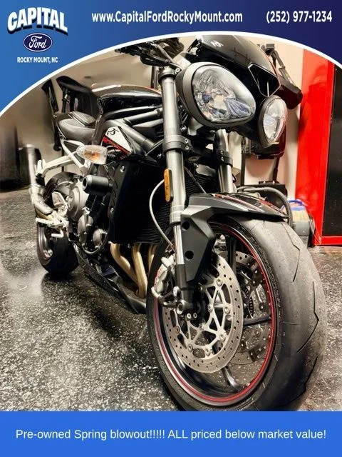 Used 2018 Black Triumph motorcycle image 1