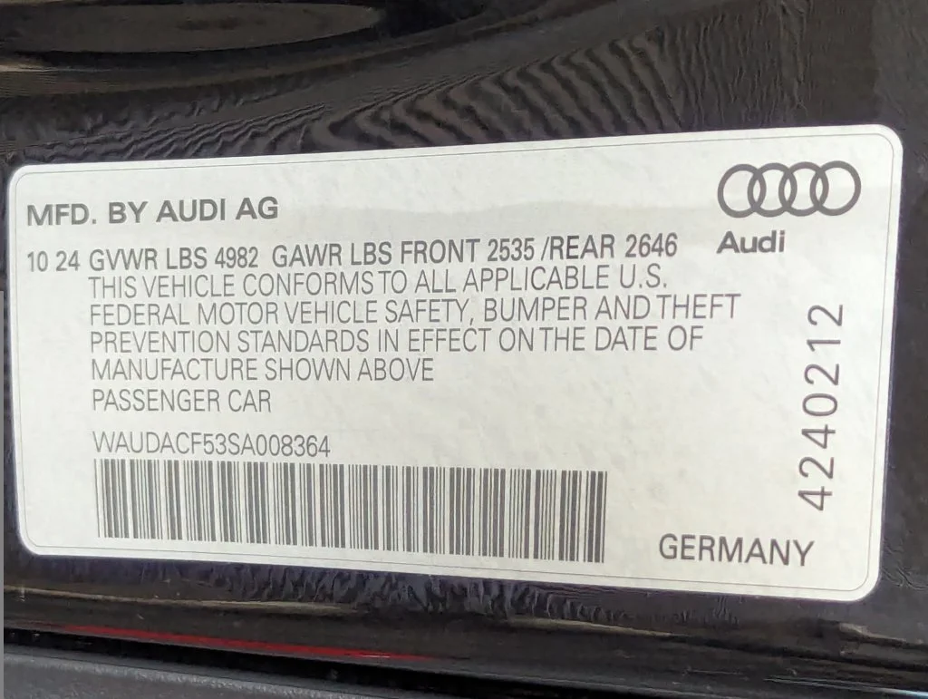 Certified Used 2025 Black Audi 45 S line Premium image 57
