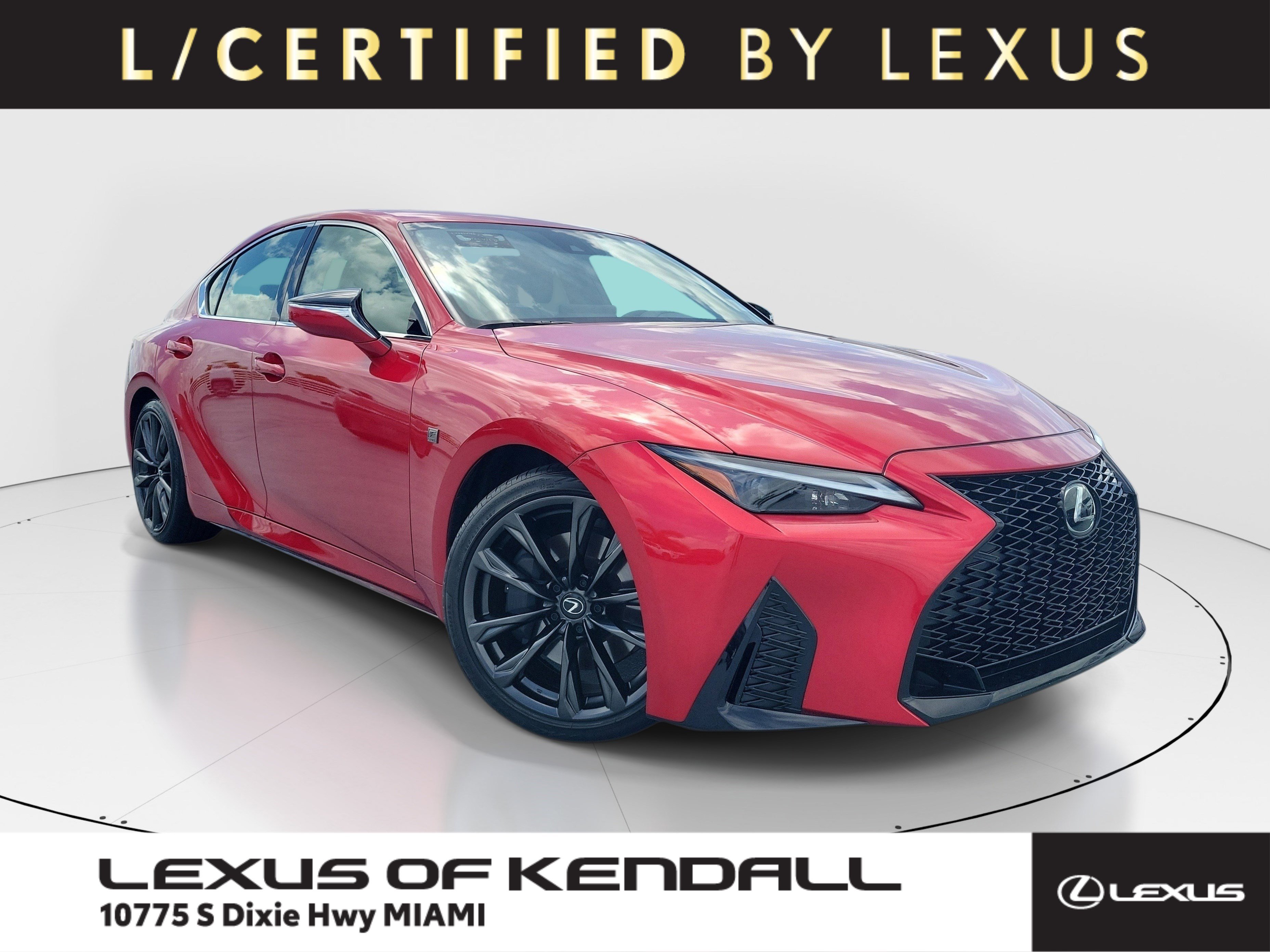 Certified Used 2025 Infra Red Lexus IS 350 F SPORT Design image 1