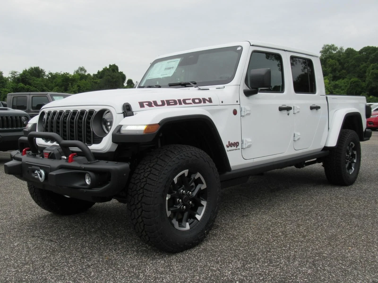 New 2026 Bright White Clear-Coat Exterior Paint Jeep Rubicon X image 3