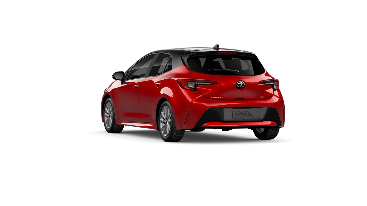 New 2027 Finish Line Red with Black roof Toyota SE image 7