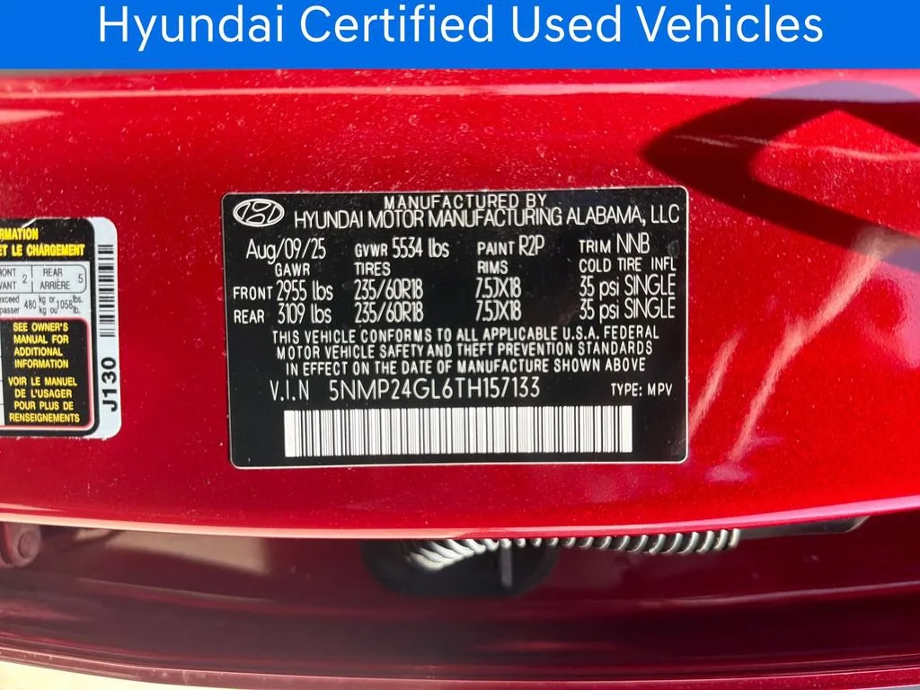 Certified Pre-Owned 2026 Hyundai Santa Fe SEL
