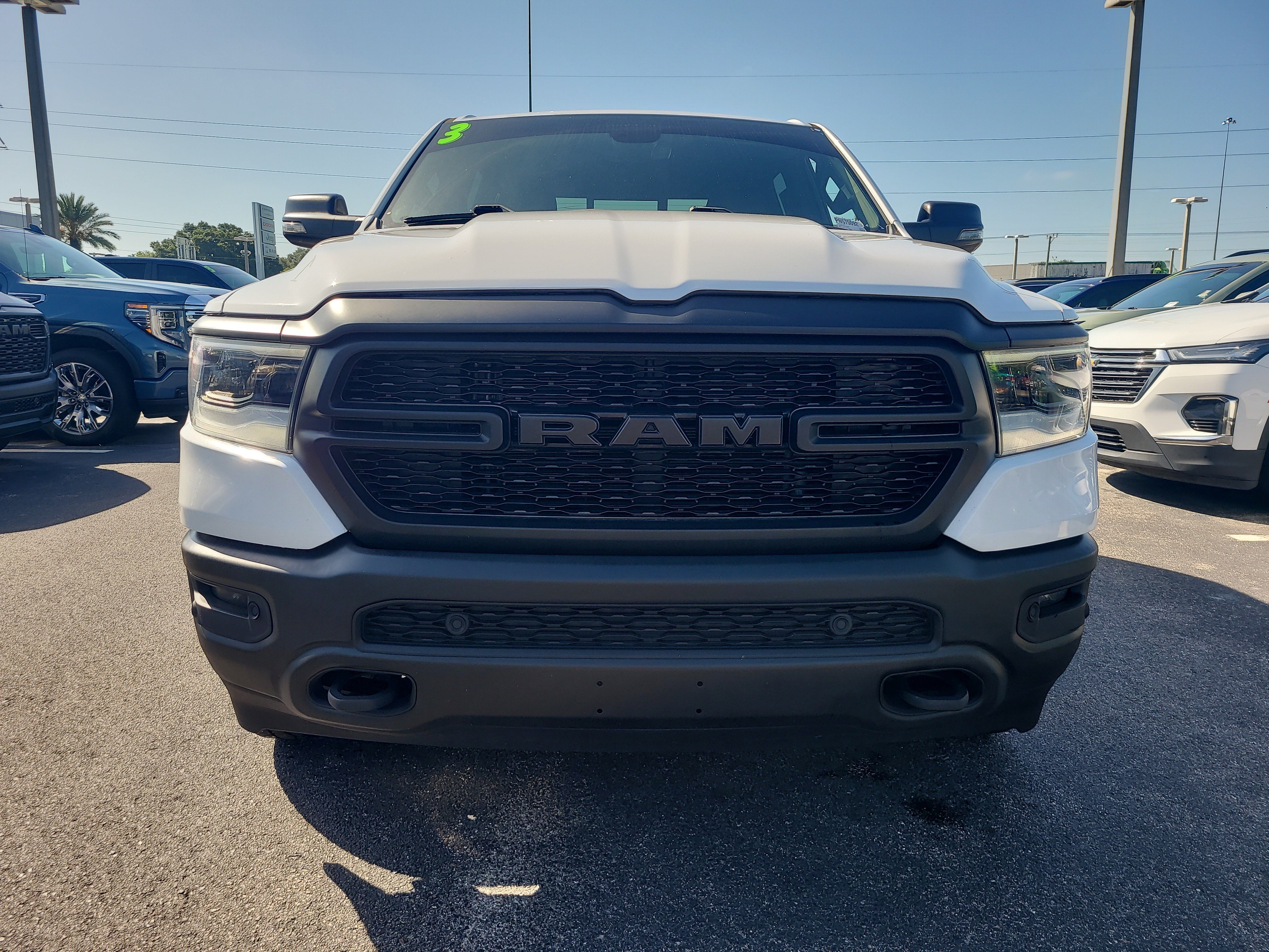 Used 2023 Bright White Clearcoat Ram Big Horn image 2