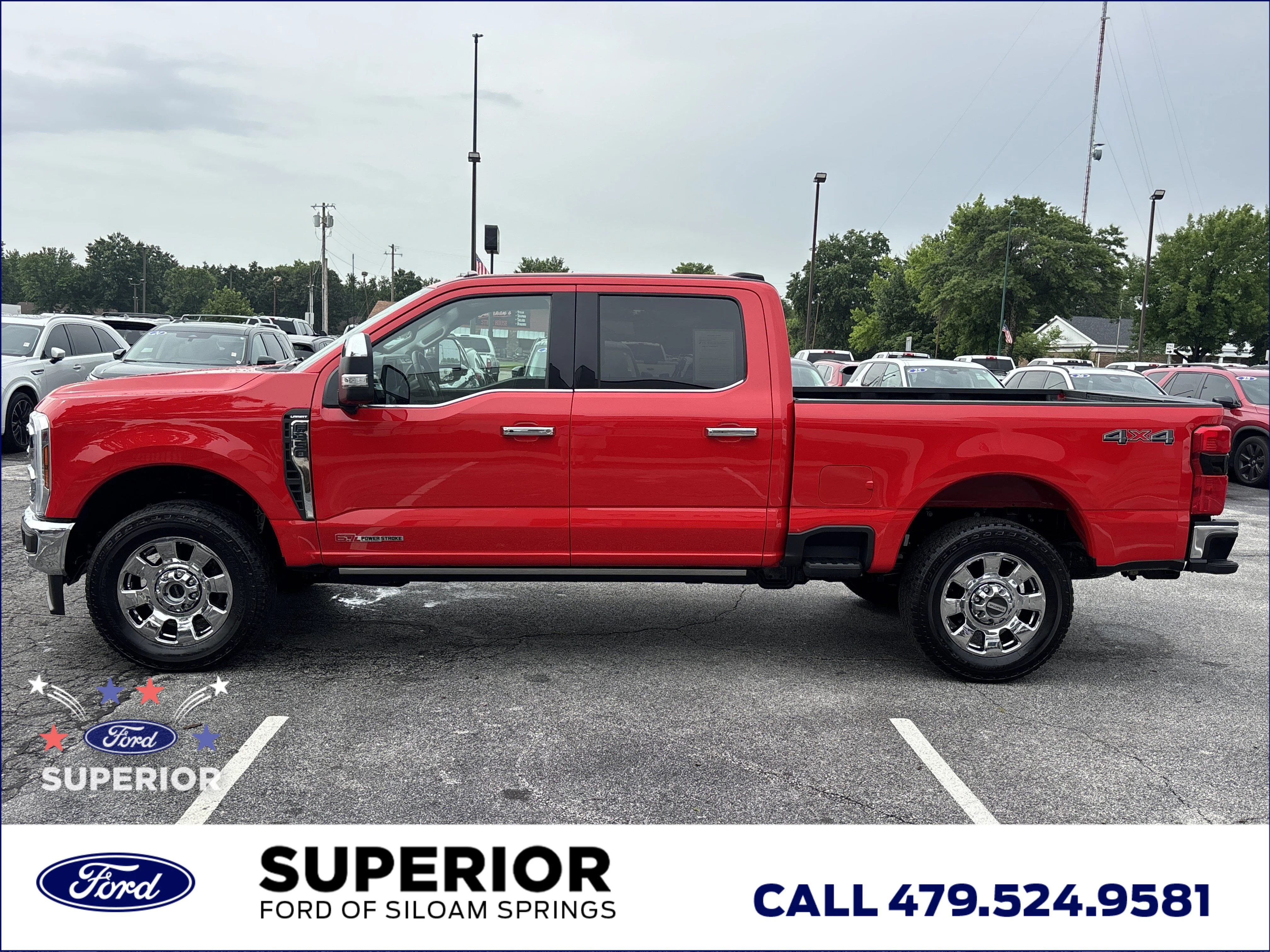 Used 2025 Race Red Ford Lariat 4WD image 10