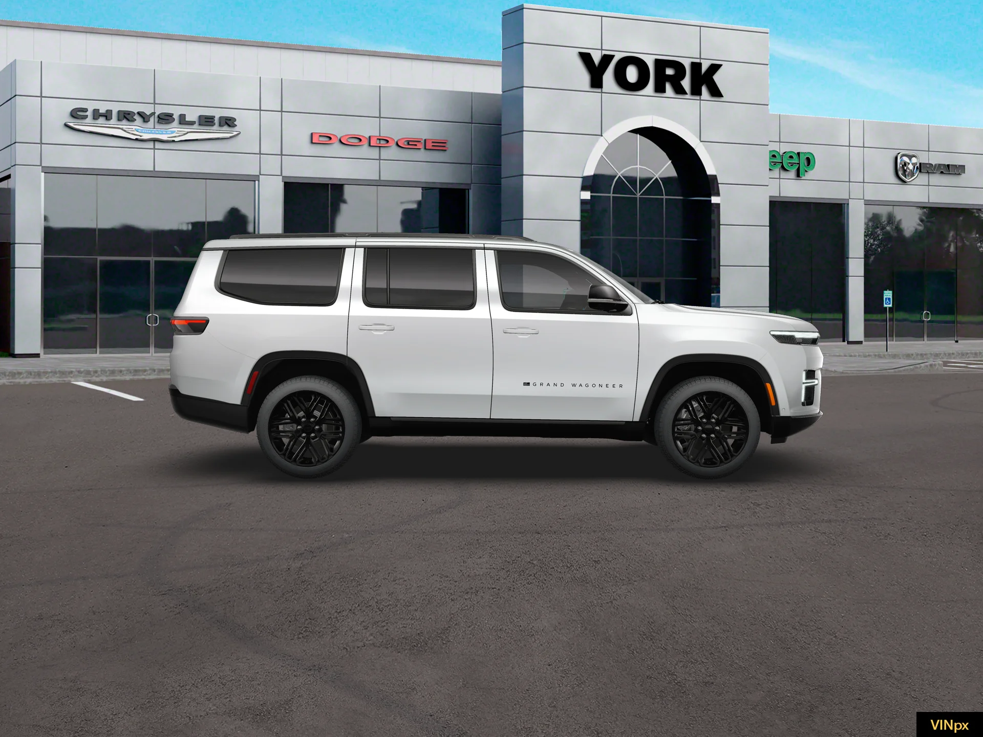 New 2026 Bright White Clear-Coat Exterior Paint Jeep Grand Wagoneer image 21