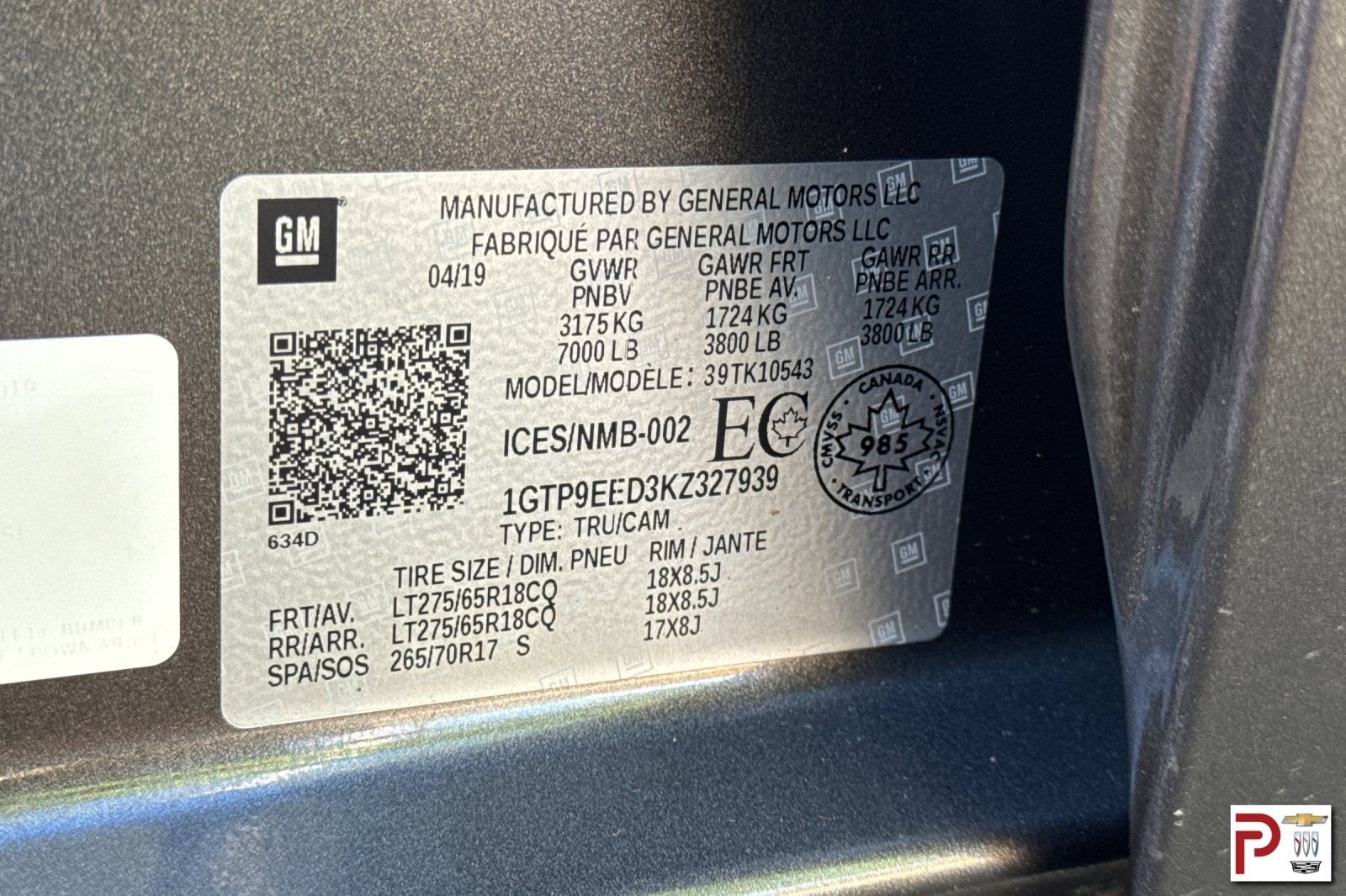 Used 2019 Gray GMC AT4 image 35