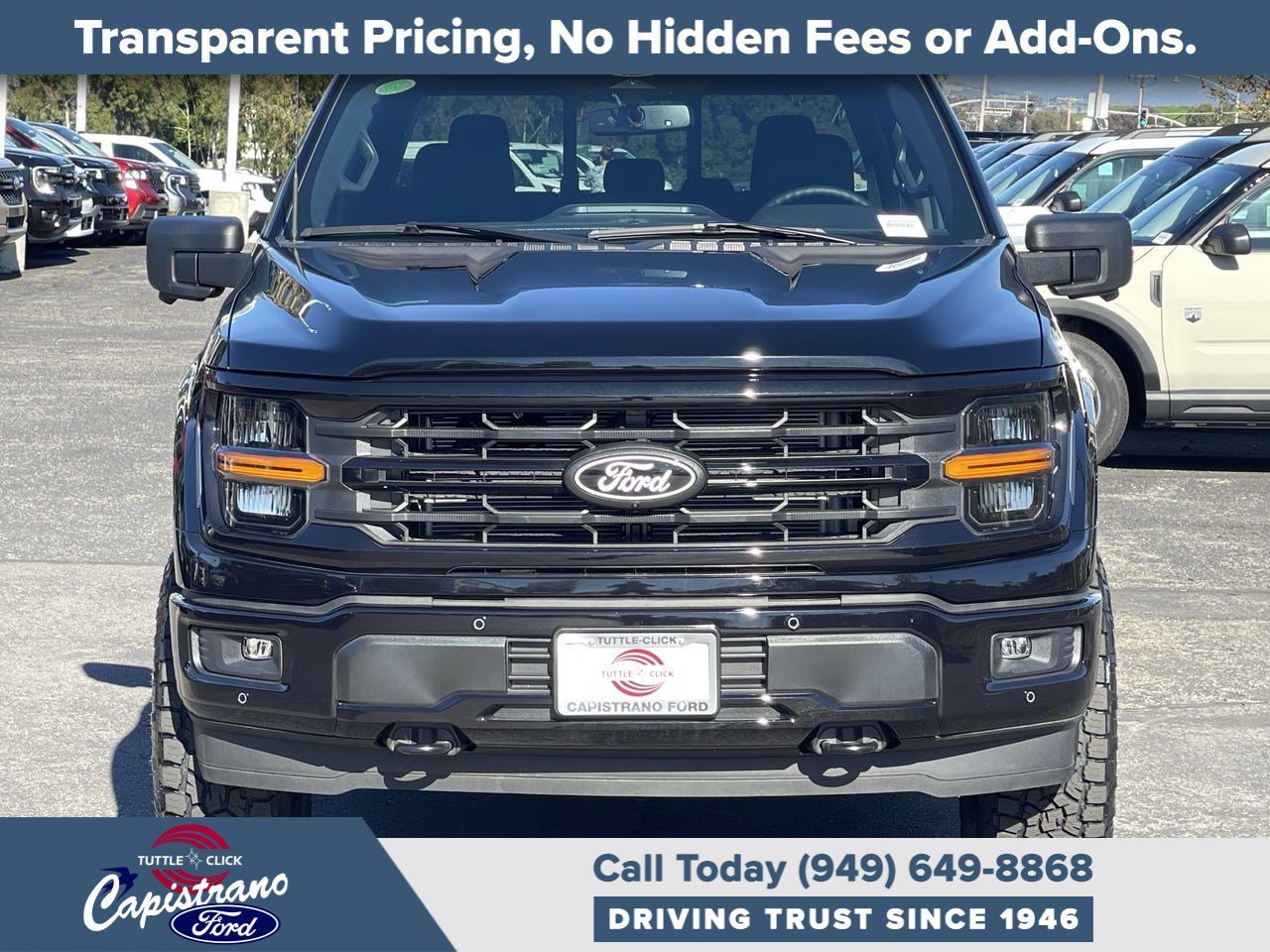 New 2025 Agate Black Metallic Ford XLT image 2