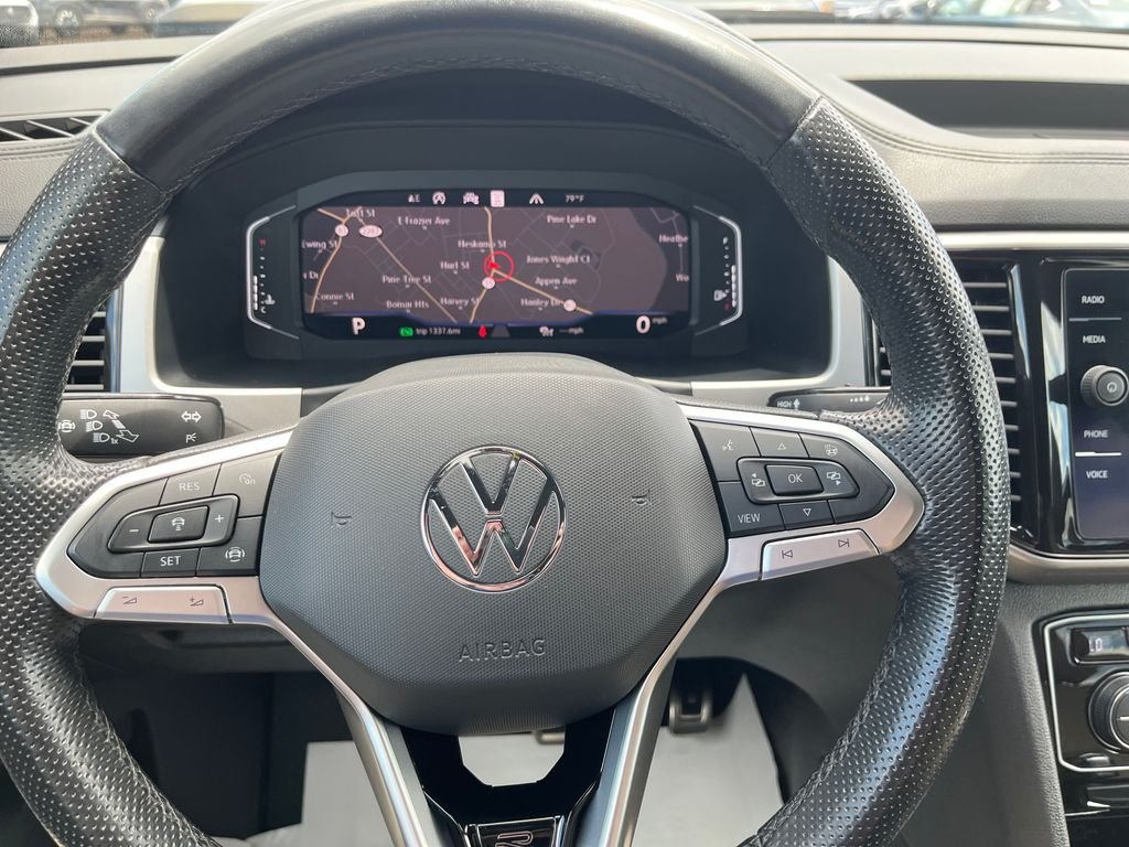 Used 2020 White Volkswagen 3.6L V6 SEL R-Line image 14