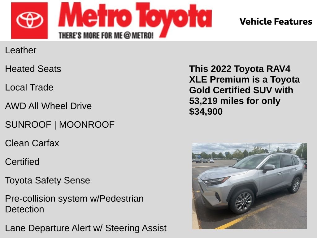 Certified Used 2022 Silver Toyota XLE Premium image 6