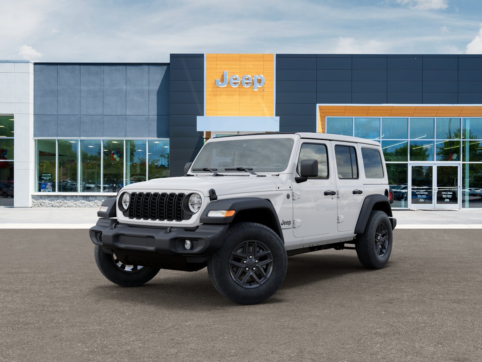 New 2026 Bright White Clear-Coat Exterior Paint Jeep Sport S image 27