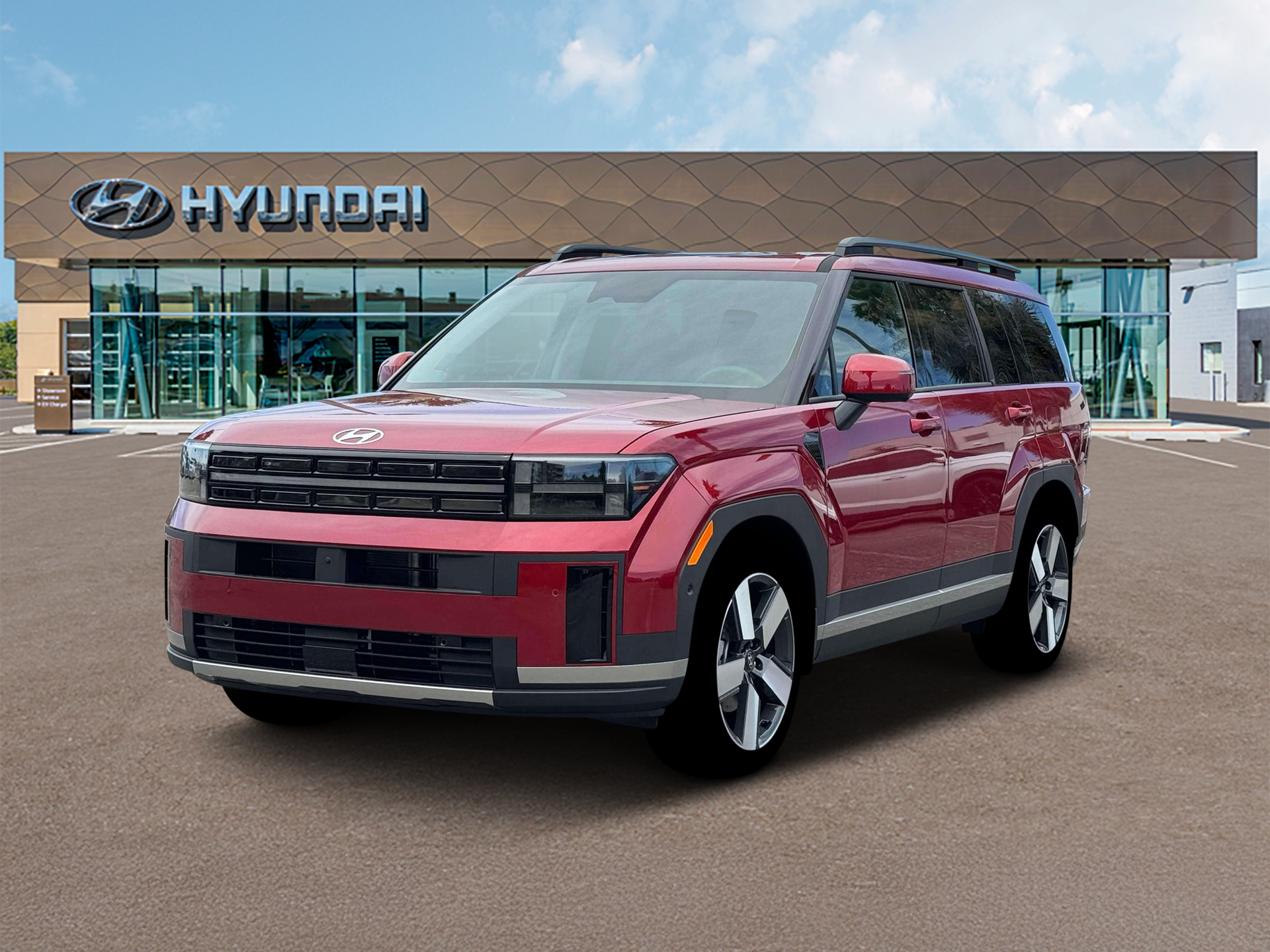 New 2026 Red Hyundai Limited FWD image 1