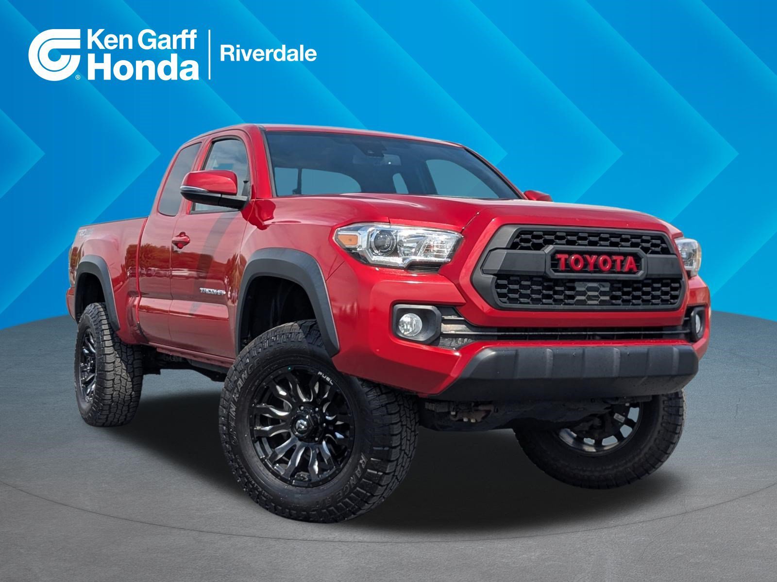 Used 2021 Barcelona Red Metallic Toyota TRD Off Road image 1