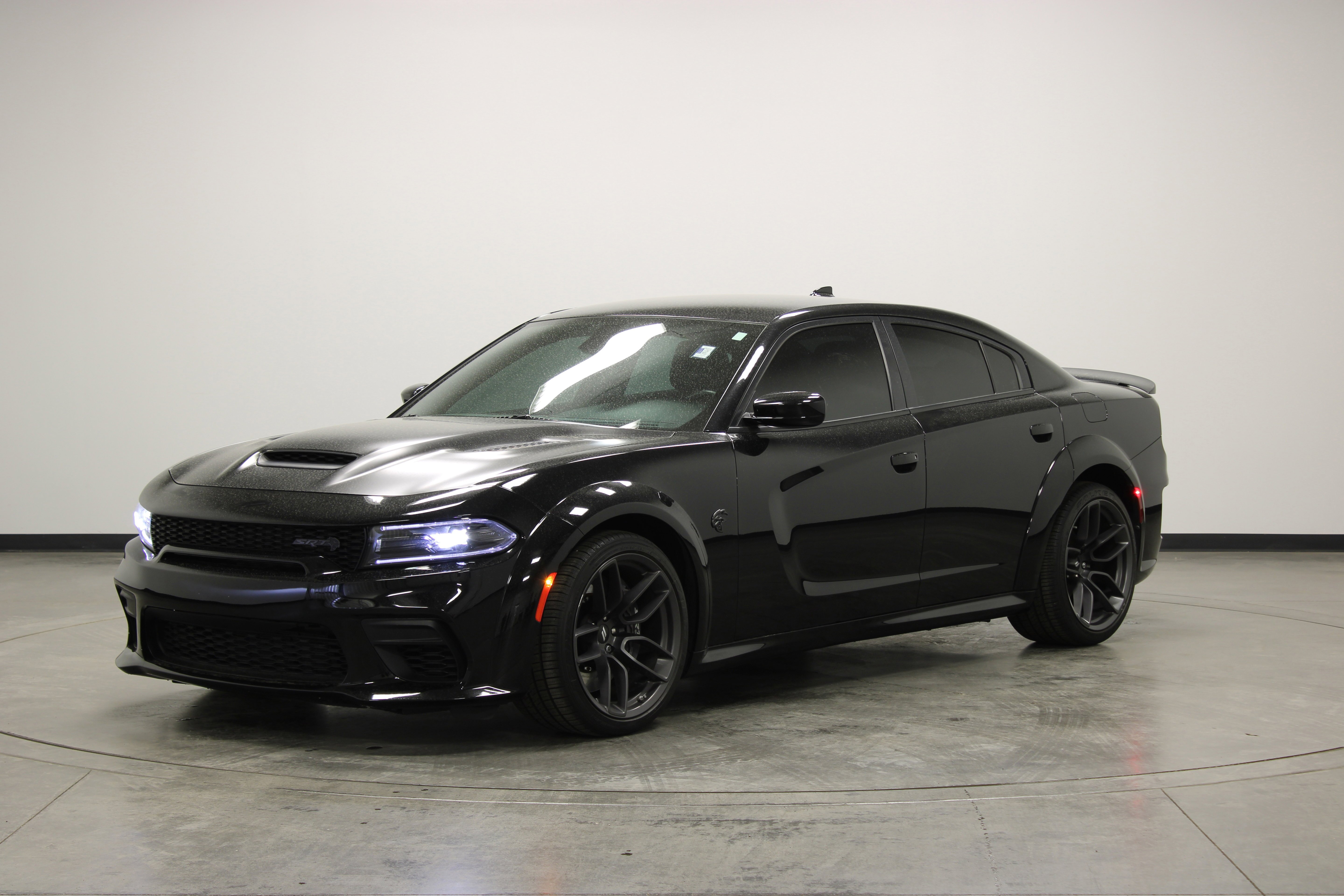Used 2023 Pitch Black Clearcoat Dodge SRT Hellcat Widebody image 4