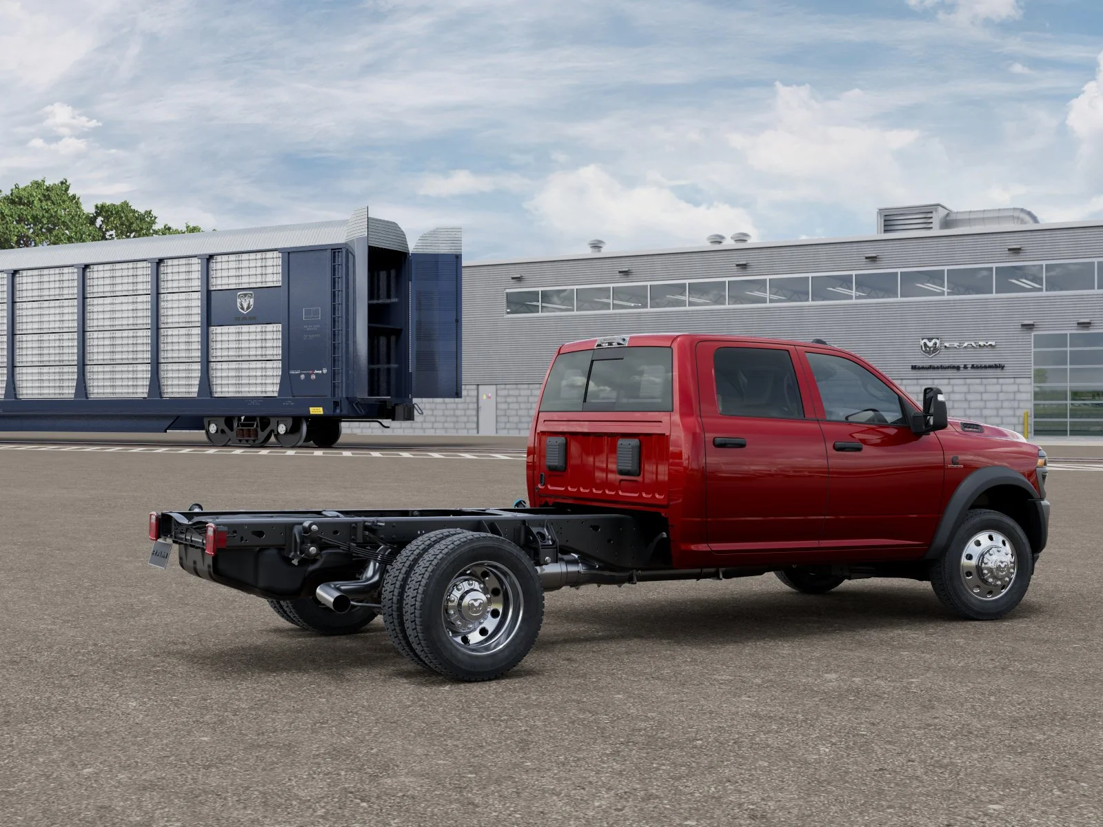 New 2027 Molten Red Pearl-Coat Paint RAM TRADESMAN image 2